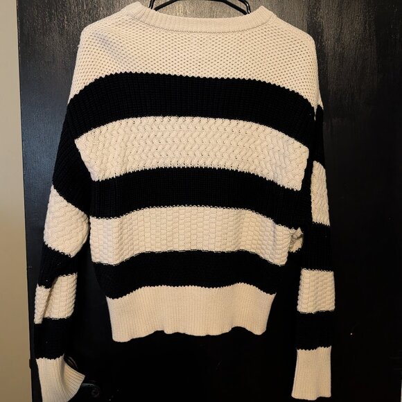 A New Day Black and White stripped sweater - Picture 3 of 3